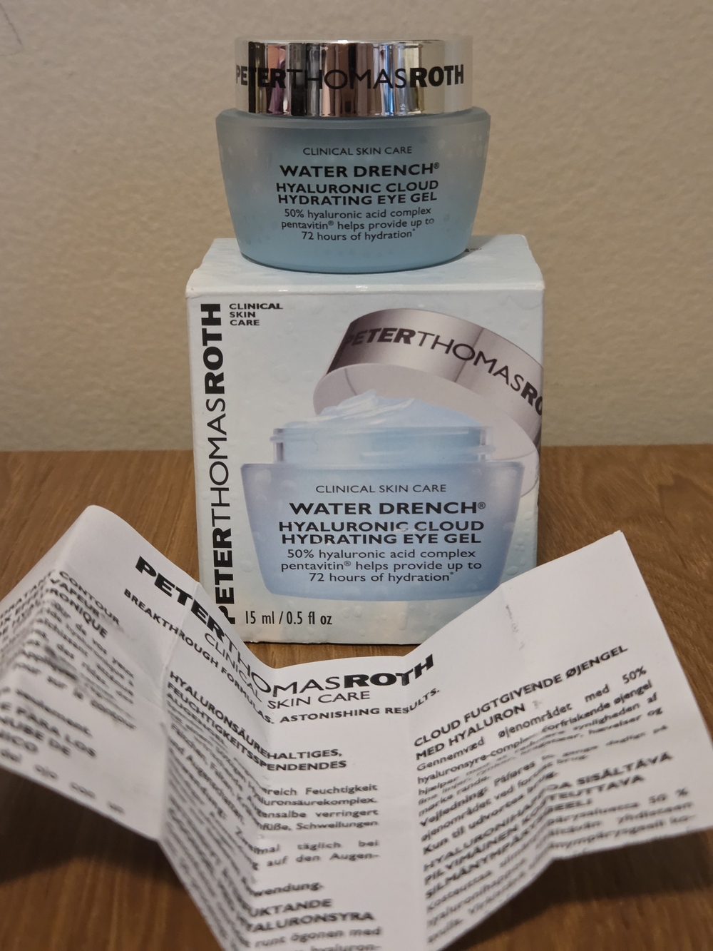 Peter Thomas Roth Water Drench Hyaluronic Cloud Hydrating Eye Gel - NEW IN BOX